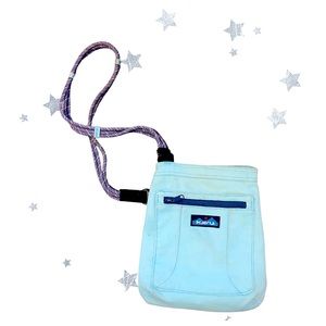 Light blue hiking Kavu crossbody bag
